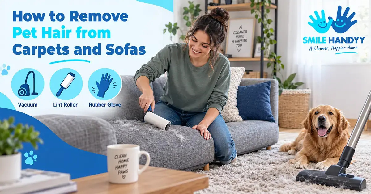 Remove Pet Hair From Carpets and Sofas