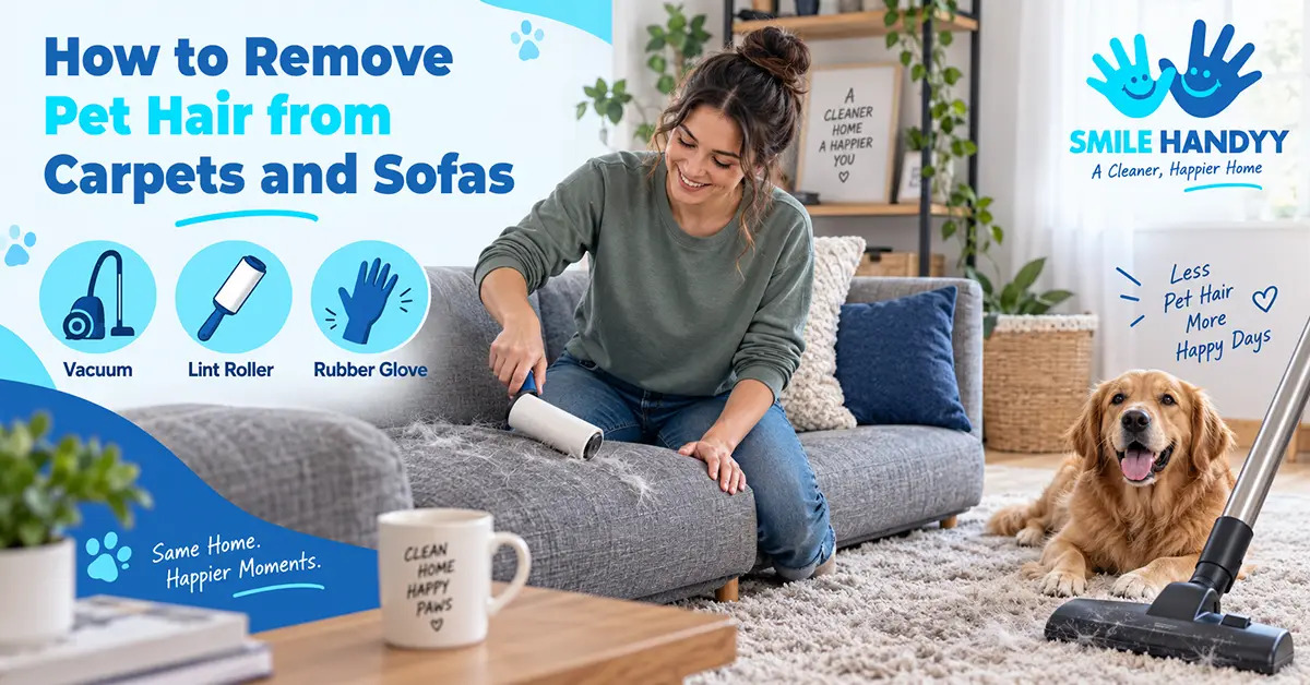 Remove Pet Hair From Carpets and Sofas